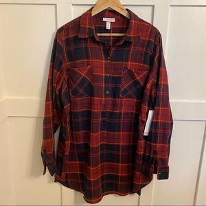 Liz Lange Maternity Flannel Shirt